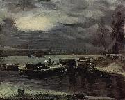John Constable Boats on the Stour, Dedham Church in the background Germany oil painting artist